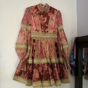 Zimmermann Concert Embellished Floral-Print Linen
And Silk-Blend Mini Dress